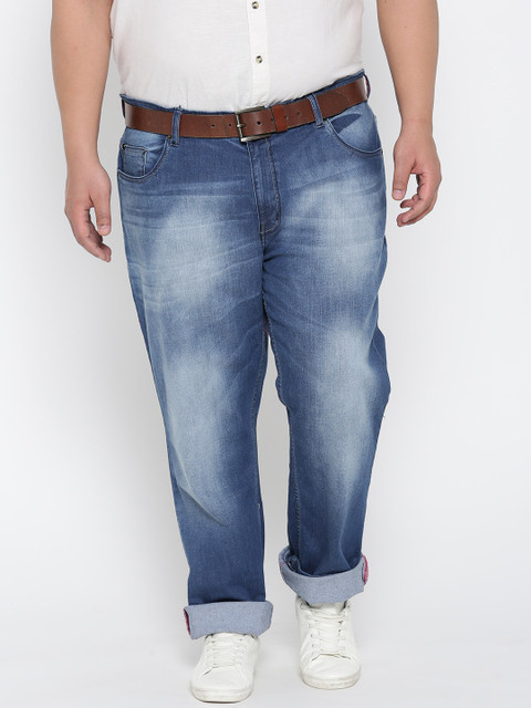 aLL Plus Size Men Blue Slim Fit Mid-Rise Clean Look Stretchable Jeans 
aLL Plus Size Men Blue Slim Fit Mid-Rise Clean Look Stretchable Jeans