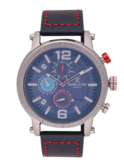Daniel Klein Men Navy Blue Analogue Watch DK11417-4 
Daniel Klein Men Navy Blue Analogue Watch DK11417-4