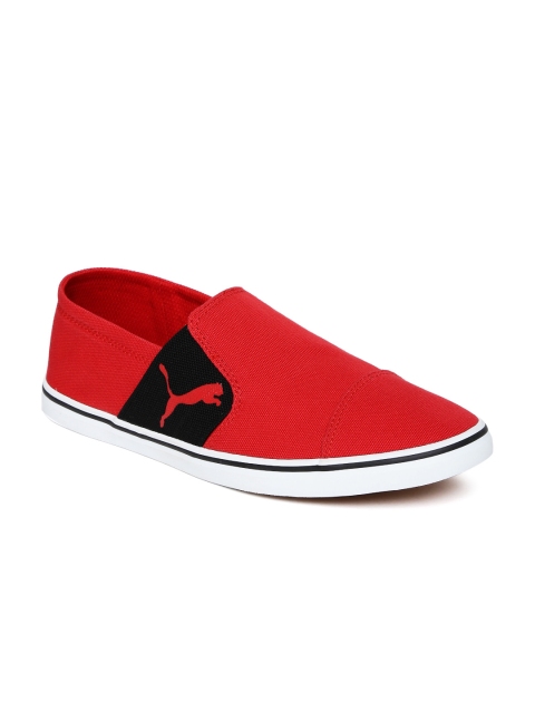 Puma Men Red Elsu V2 Slip-on Sneakers