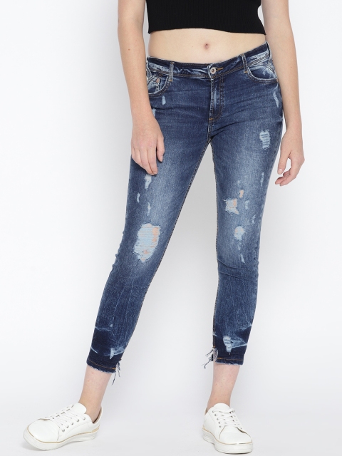 ONLY Women Blue Regular Fit Mid-Rise Mildly Distressed Stretchable Cropped Jeans
ONLY Women Blue Regular Fit Mid-Rise Mildly Distressed Stretchable Cropped Jeans