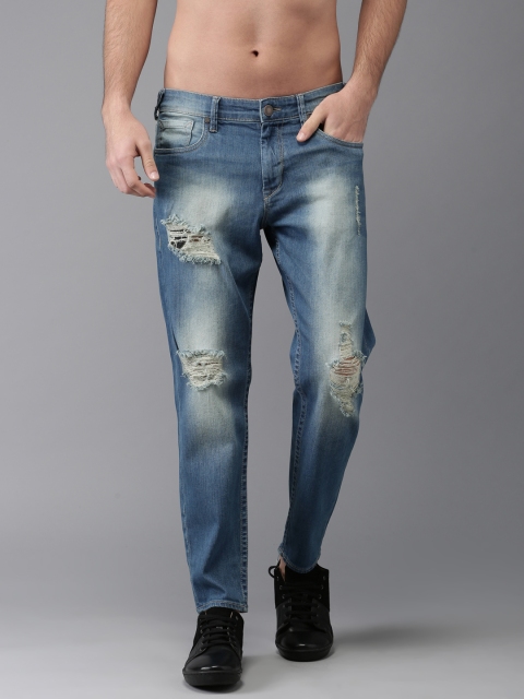 Moda Rapido Men Blue Slim Tapered Fit Cropped Mid-Rise Mildly Distressed Stretchable Jeans
Moda Rapido Men Blue Slim Tapered Fit Cropped Mid-Rise Mildly Distressed Stretchable Jeans