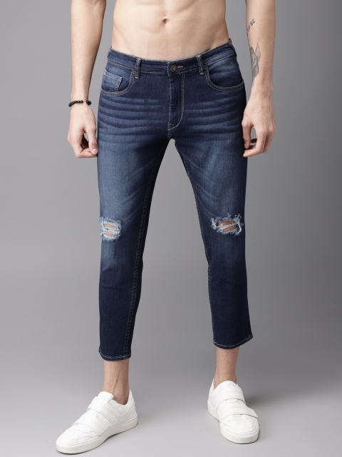 Moda Rapido Men Blue Tapered Fit Mid-Rise Mildly Distressed Stretchable Cropped Jeans
Moda Rapido Men Blue Tapered Fit Mid-Rise Mildly Distressed Stretchable Cropped Jeans