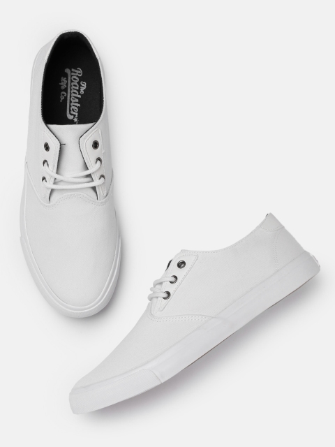 Roadster Men White Sneakers
