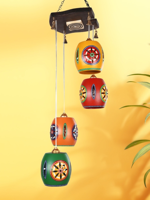 ExclusiveLane Multi Coloured Barrel Shaped Chandelier With Metal Hanging Shades (4 Shades)
ExclusiveLane Multi Coloured Barrel Shaped Chandelier With Metal Hanging Shades (4 Shades)