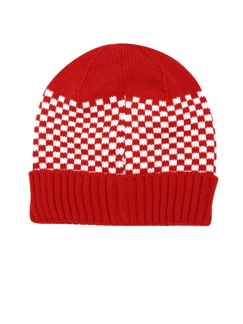 FOREVER 21 Women Red & White Solid Beanie