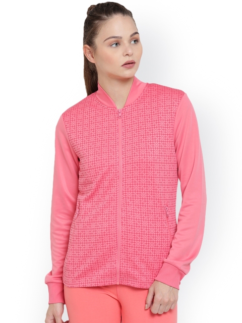 Alcis Women Pink Printed Sporty Jacket
