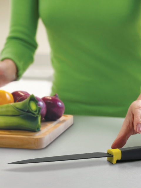 Joseph Joseph Yellow & Grey Chefs Knife