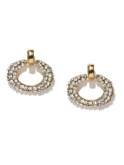 Ayesha Gold-Toned Spherical Drop Earrings