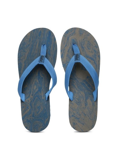 Puma Men Blue & Grey Epic Flip v2 Marble Printed Flip-Flops