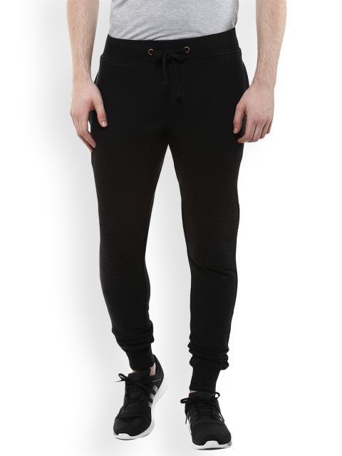 Wear Your Mind Men Black Slim Fit Solid Joggers