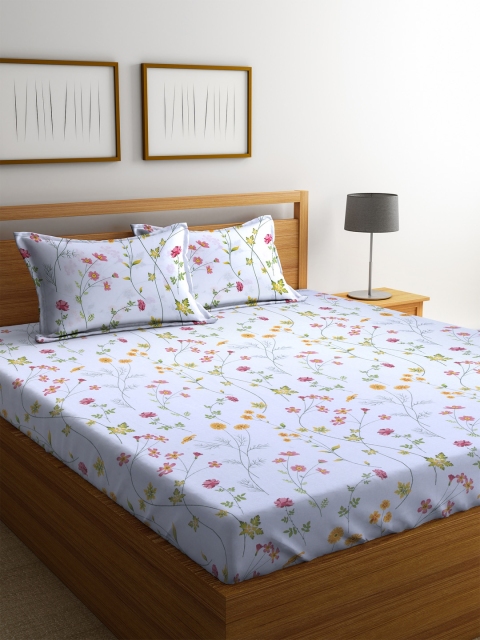 STELLAR HOME White & Orange Floral Flat 144 TC Cotton 1 Queen Bedsheet with 2 Pillow Covers
STELLAR HOME White & Orange Floral Flat 144 TC Cotton 1 Queen Bedsheet with 2 Pillow Covers