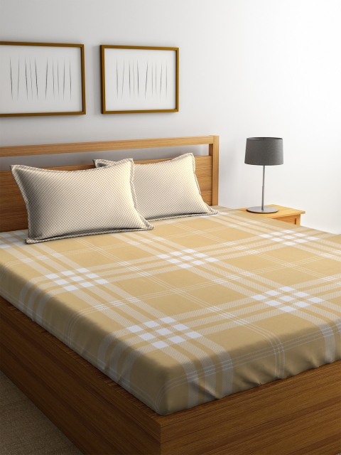 STELLAR HOME Beige Geometric Flat 104 TC Cotton 1 Queen Bedsheet with 2 Pillow Covers
STELLAR HOME Beige Geometric Flat 104 TC Cotton 1 Queen Bedsheet with 2 Pillow Covers