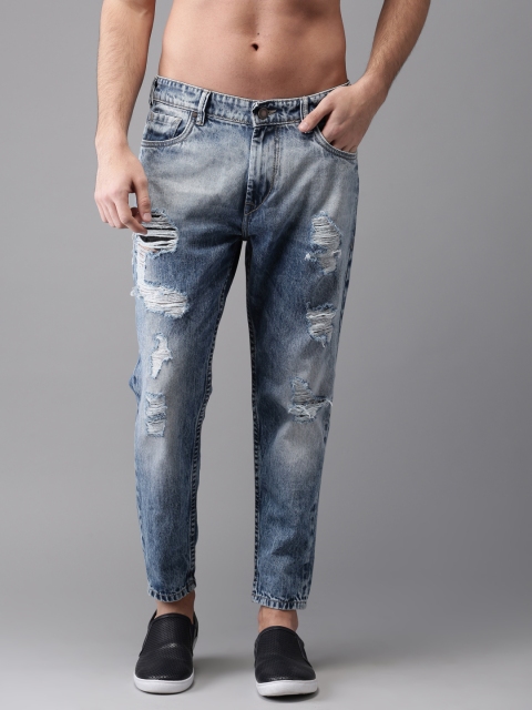 Moda Rapido Men Blue Slim Tapered Fit Mid-Rise Highly Distressed Cropped Jeans Jeans
Moda Rapido Men Blue Slim Tapered Fit Mid-Rise Highly Distressed Cropped Jeans Jeans