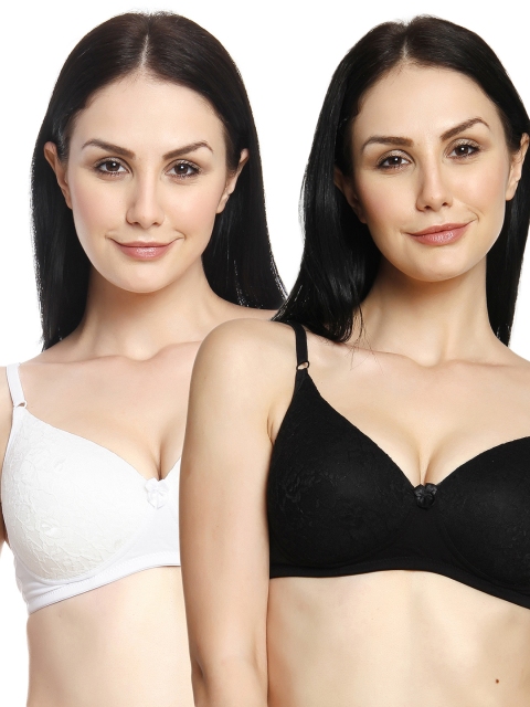 Innocence Pack of 2 Non-Wired Lightly Padded Lace Everyday Bras BBAPLIN44515_34, White
Innocence Pack of 2 Non-Wired Lightly Padded Lace Everyday Bras BBAPLIN44515_34, White