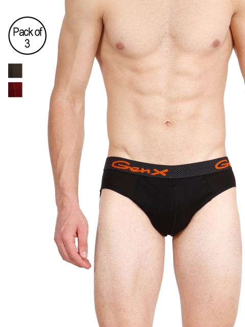 Genx Men Pack of 3 Briefs GENX RUSH-ABD, Multi