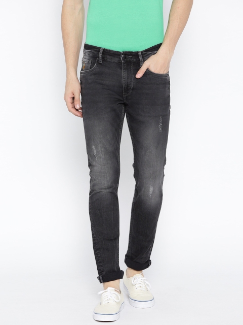 U.S. Polo Assn. Denim Co. Men Charcoal Grey Tapered Fit Mid-Rise Low Distress Jeans
U.S. Polo Assn. Denim Co. Men Charcoal Grey Tapered Fit Mid-Rise Low Distress Jeans