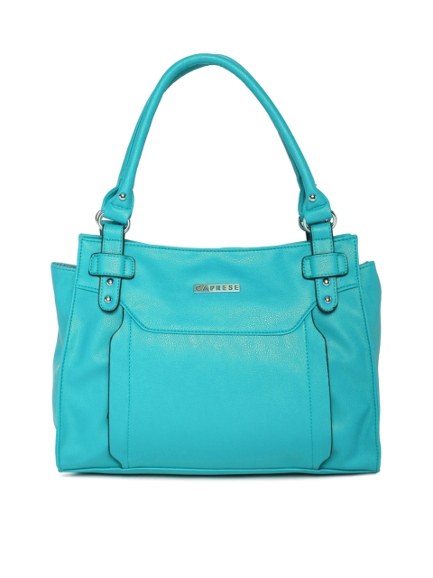 Caprese Blue Solid Shoulder Bag