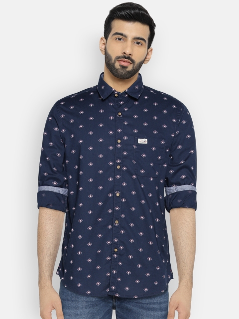U.S. Polo Assn. Denim Co. Men Navy Regular Fit Geometric Printed Casual Shirt, Navy blue
U.S. Polo Assn. Denim Co. Men Navy Regular Fit Geometric Printed Casual Shirt, Navy blue