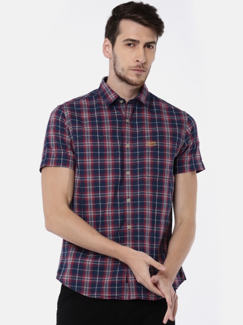 U.S. Polo Assn. Denim Co. Men Navy & Maroon Regular Fit Checked Casual Shirt, Navy blue
U.S. Polo Assn. Denim Co. Men Navy & Maroon Regular Fit Checked Casual Shirt, Navy blue