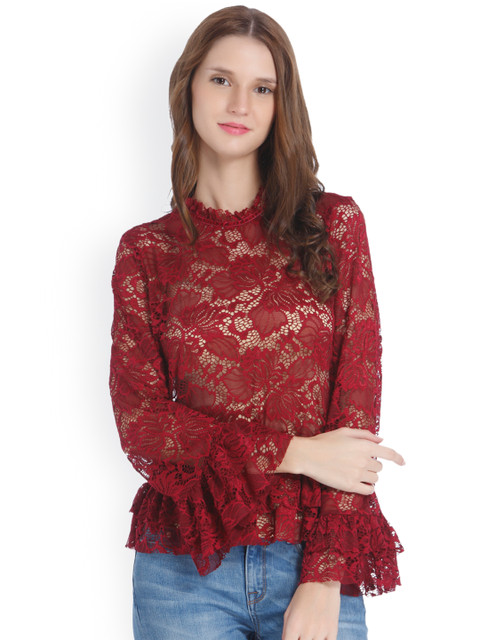 ONLY Women Red Self Design Top
ONLY Women Red Self Design Top