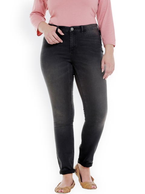JUNAROSE Plus Size Women Charcoal Grey Slim Fit Mid-Rise Clean Look Stretchable Jeans
JUNAROSE Plus Size Women Charcoal Grey Slim Fit Mid-Rise Clean Look Stretchable Jeans