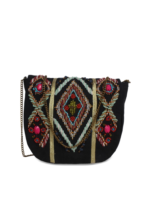 Diwaah Women Multicoloured Embellished Sling Bag, Multi