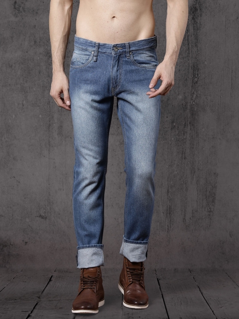 Roadster Men Blue Slim Fit Mid-Rise Clean Look Jeans