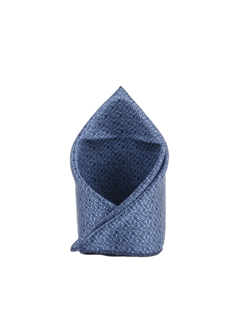 Tossido Blue Woven Pocket Square