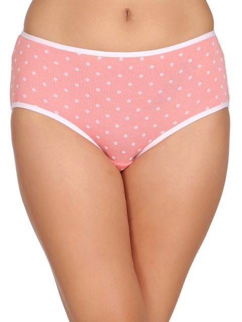 Clovia Women Pink Printed Hipster Briefs PN2214P22XXL