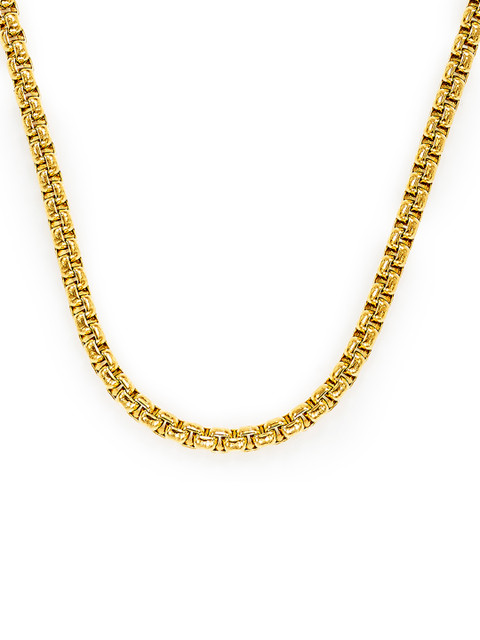 Peora Men Gold-Toned Stainless Steel Gold-Plated Chain 
Peora Men Gold-Toned Stainless Steel Gold-Plated Chain