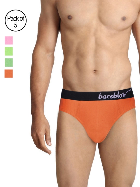 Bareblow Men Pack of 5 Assorted Briefs BBBR678910XL, Multi