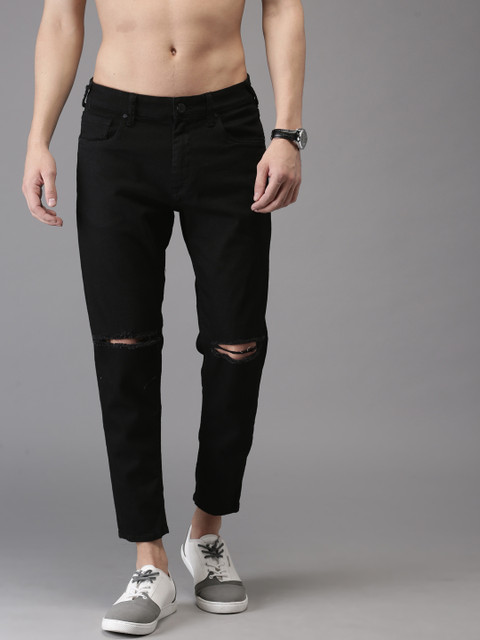 Moda Rapido Men Black Slim Fit Cropped Mid-Rise Slash Knee Stretchable Jeans
Moda Rapido Men Black Slim Fit Cropped Mid-Rise Slash Knee Stretchable Jeans