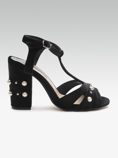 DOROTHY PERKINS Women Black Solid Sandals
