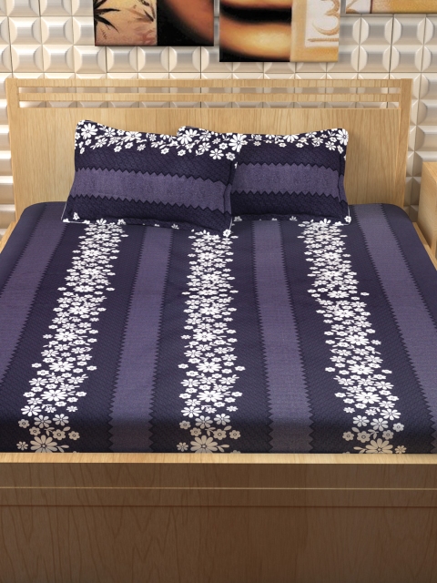 Story@home Navy Blue & White Floral Flat 300 TC Cotton 1 Extra Large Bedsheet with 2 Pillow Covers
Story@home Navy Blue & White Floral Flat 300 TC Cotton 1 Extra Large Bedsheet with 2 Pillow Covers