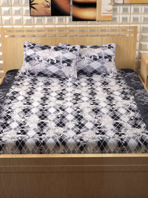Story@home White & Blue Geometric Flat 300 TC Cotton 1 Extra Large Bedsheet with 2 Pillow Covers
Story@home White & Blue Geometric Flat 300 TC Cotton 1 Extra Large Bedsheet with 2 Pillow Covers
