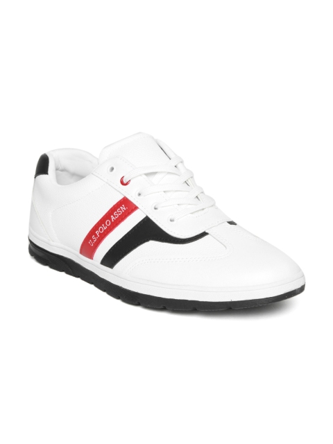 U.S. Polo Assn. Men White Sneakers