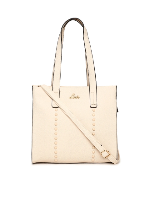 Lavie Beige Embellished Shoulder Bag