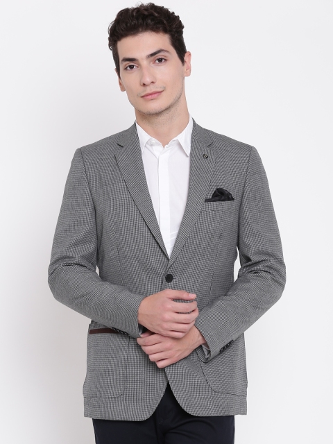Raymond Off-White & Black Houndstooth Pattern Tailored Contemporary Fit Formal Blazer
Raymond Off-White & Black Houndstooth Pattern Tailored Contemporary Fit Formal Blazer