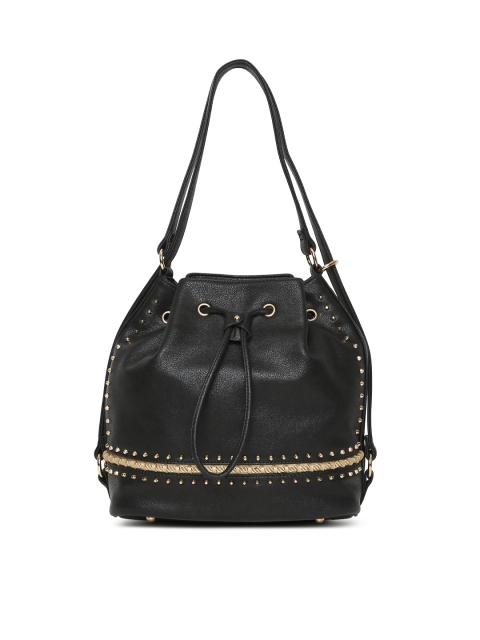 Ginger by Lifestyle Black Solid Shoulder Bag
