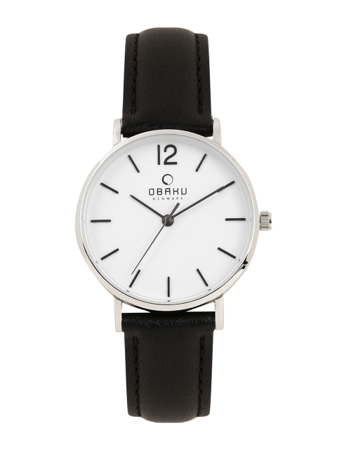 Obaku Men White Analogue Watch V197LXCWRB