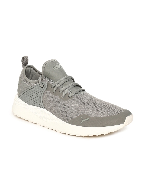 Puma Men Grey Pacer Next Cage Sneakers