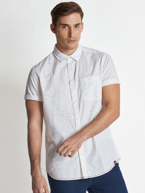 Urban Ranger by pantaloons Men White Classic Slim Fit Printed Casual Shirt
Urban Ranger by pantaloons Men White Classic Slim Fit Printed Casual Shirt
