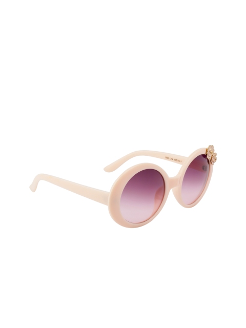 Ted Smith Women Round Sunglasses, Purple