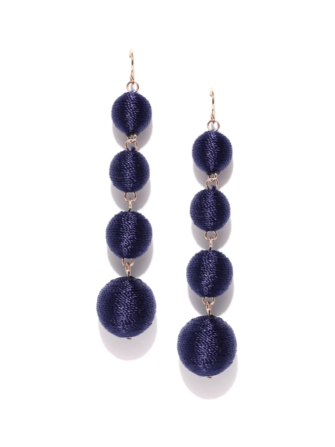 FOREVER 21 Navy Blue Spherical Drop Earrings