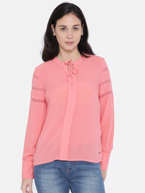 Vero Moda Women Pink Solid Top
