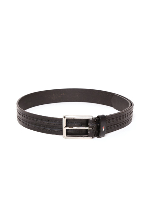 Tommy Hilfiger Men Black Striped Leather Belt
Tommy Hilfiger Men Black Striped Leather Belt