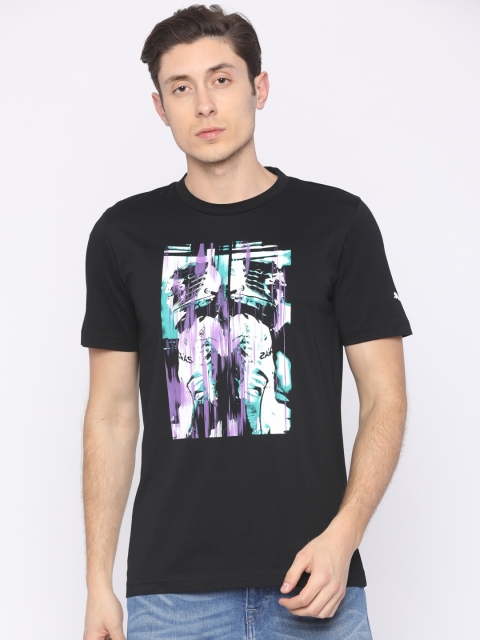PUMA Motorsport Men Black Printed T-Shirt