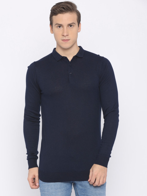 Jack & Jones Men Navy Blue Solid Polo T-shirt
Jack & Jones Men Navy Blue Solid Polo T-shirt