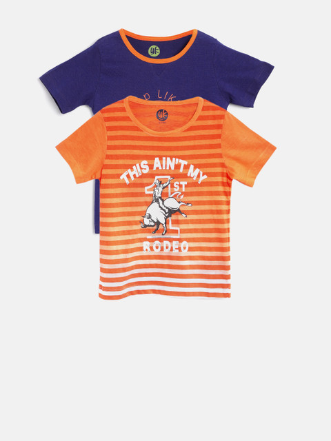 YK Boys Pack of 2 Printed Round Neck T-Shirts, Orange
YK Boys Pack of 2 Printed Round Neck T-Shirts, Orange