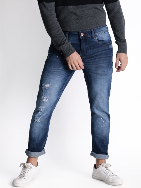 SF JEANS by Pantaloons Men Blue Skinny Fit Low-Rise Mildly Distressed Stretchable Jeans
SF JEANS by Pantaloons Men Blue Skinny Fit Low-Rise Mildly Distressed Stretchable Jeans